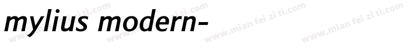mylius modern字体转换
